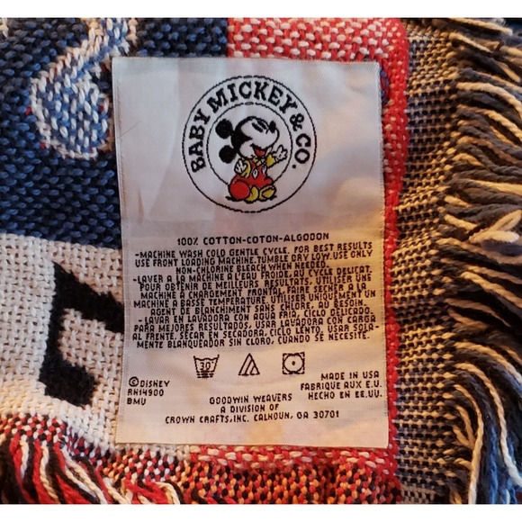 NWOT Baby Mickey & Co - Blanket Throw - Baby Disney characters with instruments! - Picture 11 of 11